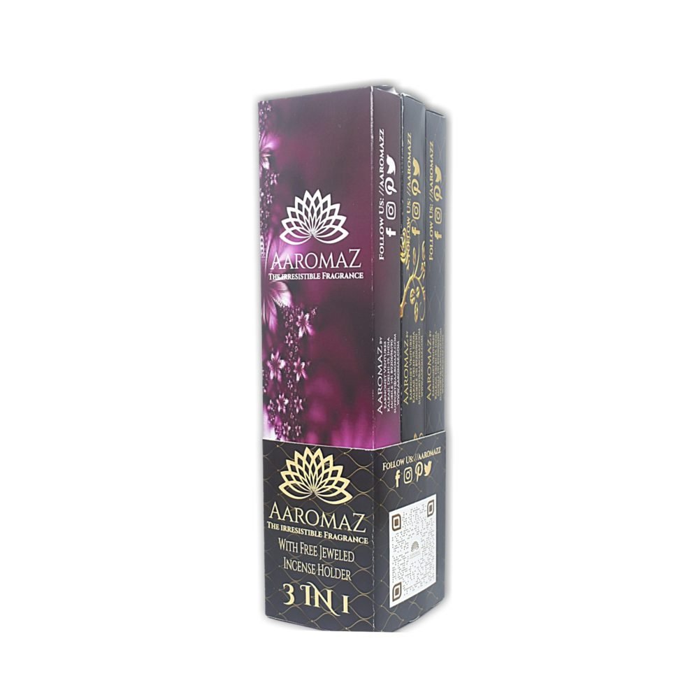 AaromaZ Premium 3 Fragrance Hand Dipped Low Smoke Incense sticks Combo-Pack