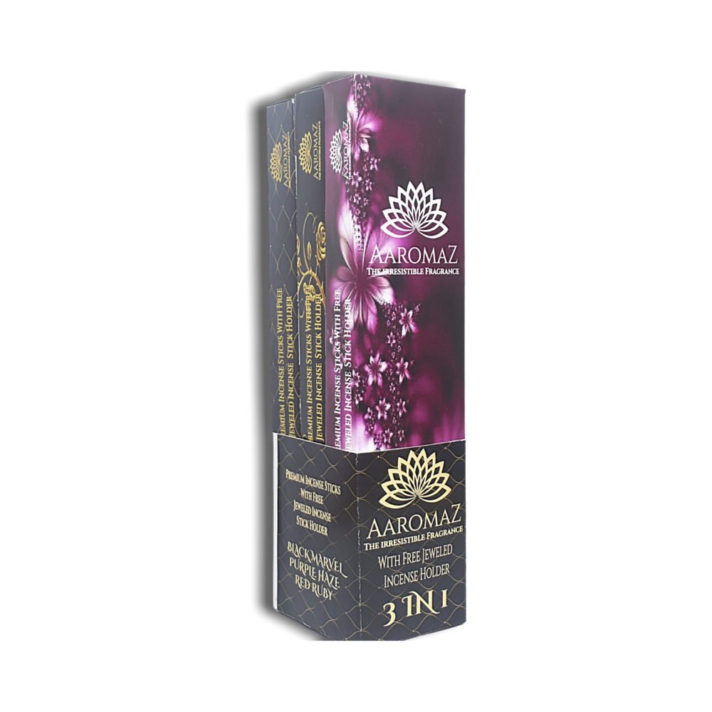 AaromaZ Premium 3 Fragrance Hand Dipped Low Smoke Incense sticks Combo-Pack