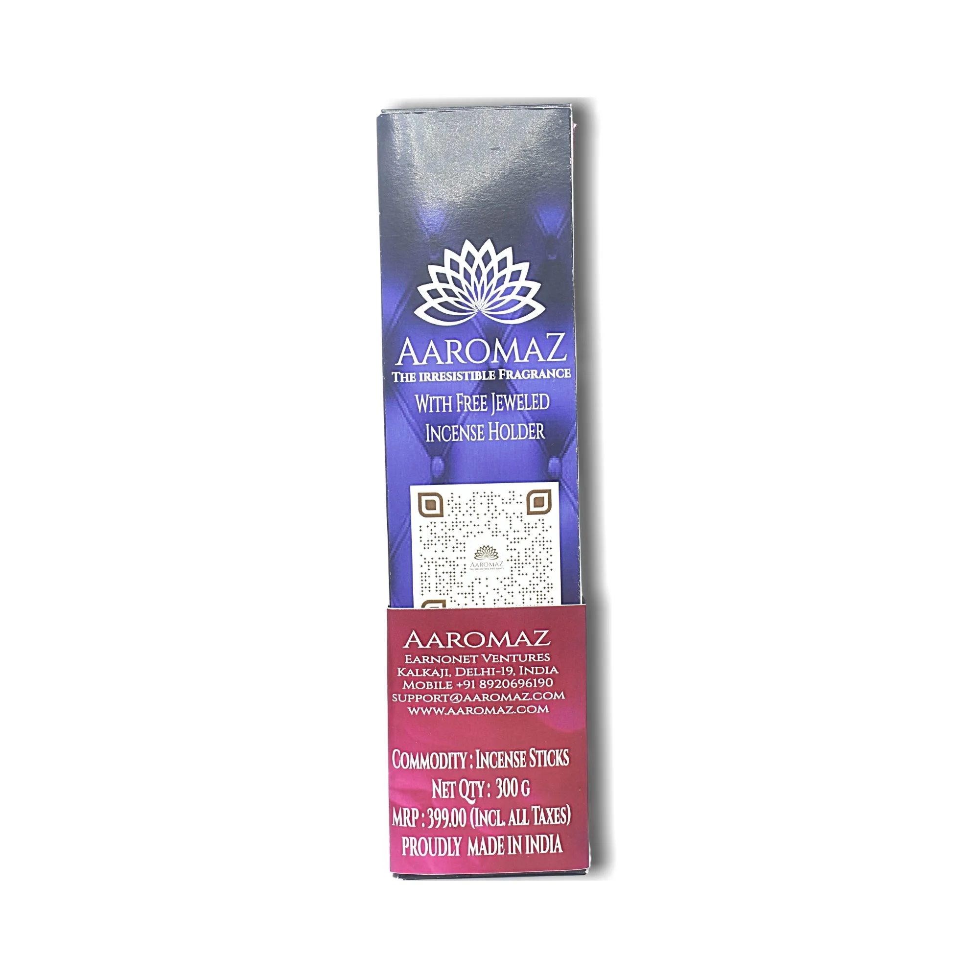 AaromaZ Premium 3 Fragrance Hand Dipped Low Smoke Incense sticks Combo-Pack with Free Jeweled Incense stick holder - Image 3