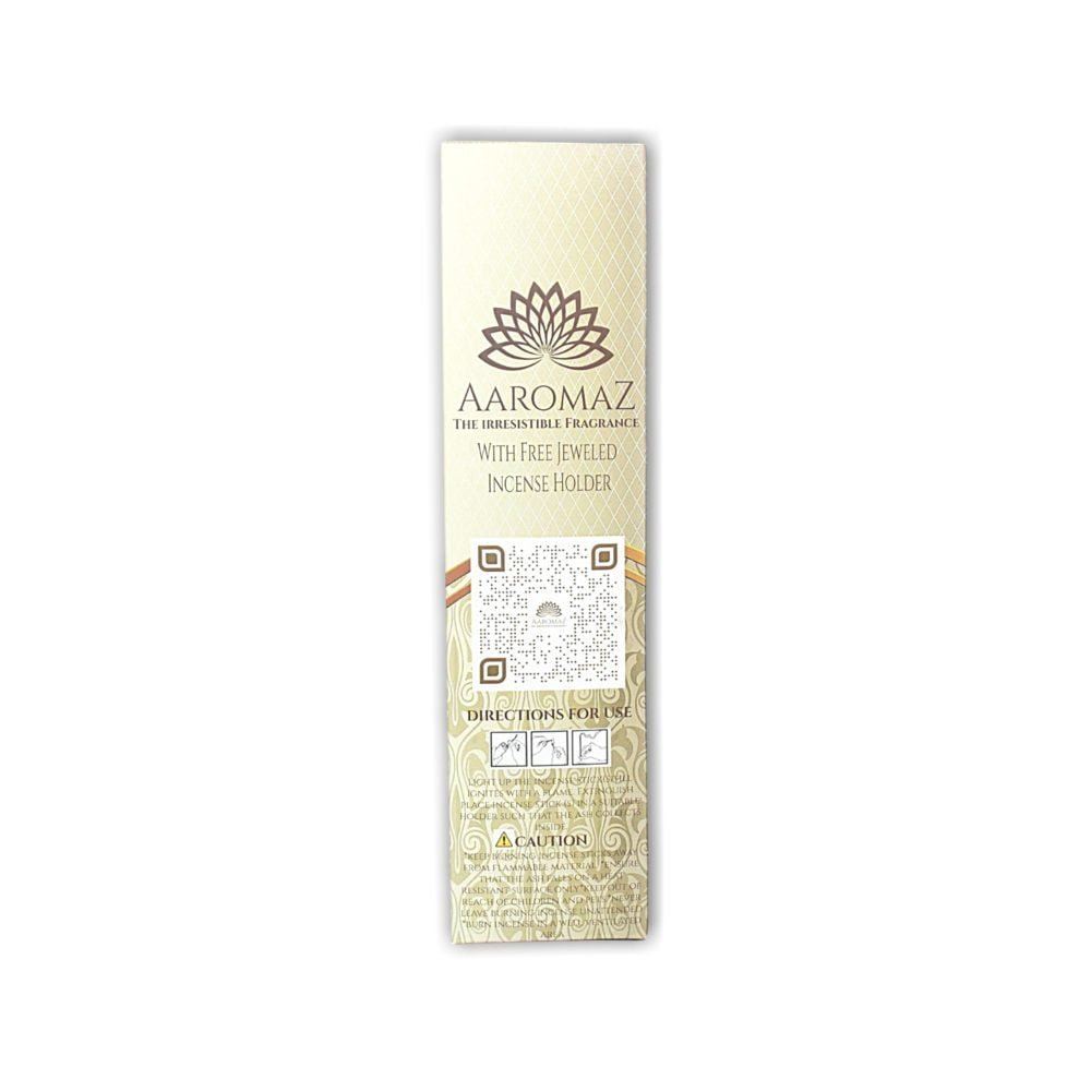 AaromaZ Premium 3 IN 1 Fragrance, Hand Dipped, Low Smoke, Free Jeweled Incense stick holder - Image 2