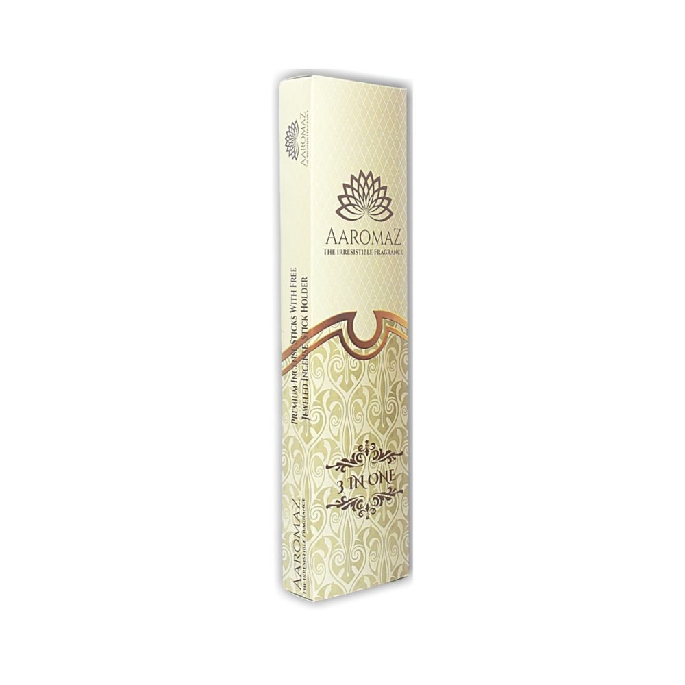 AaromaZ Premium 3 IN 1 Fragrance, Hand Dipped, Low Smoke, Free Jeweled Incense stick holder - Image 3
