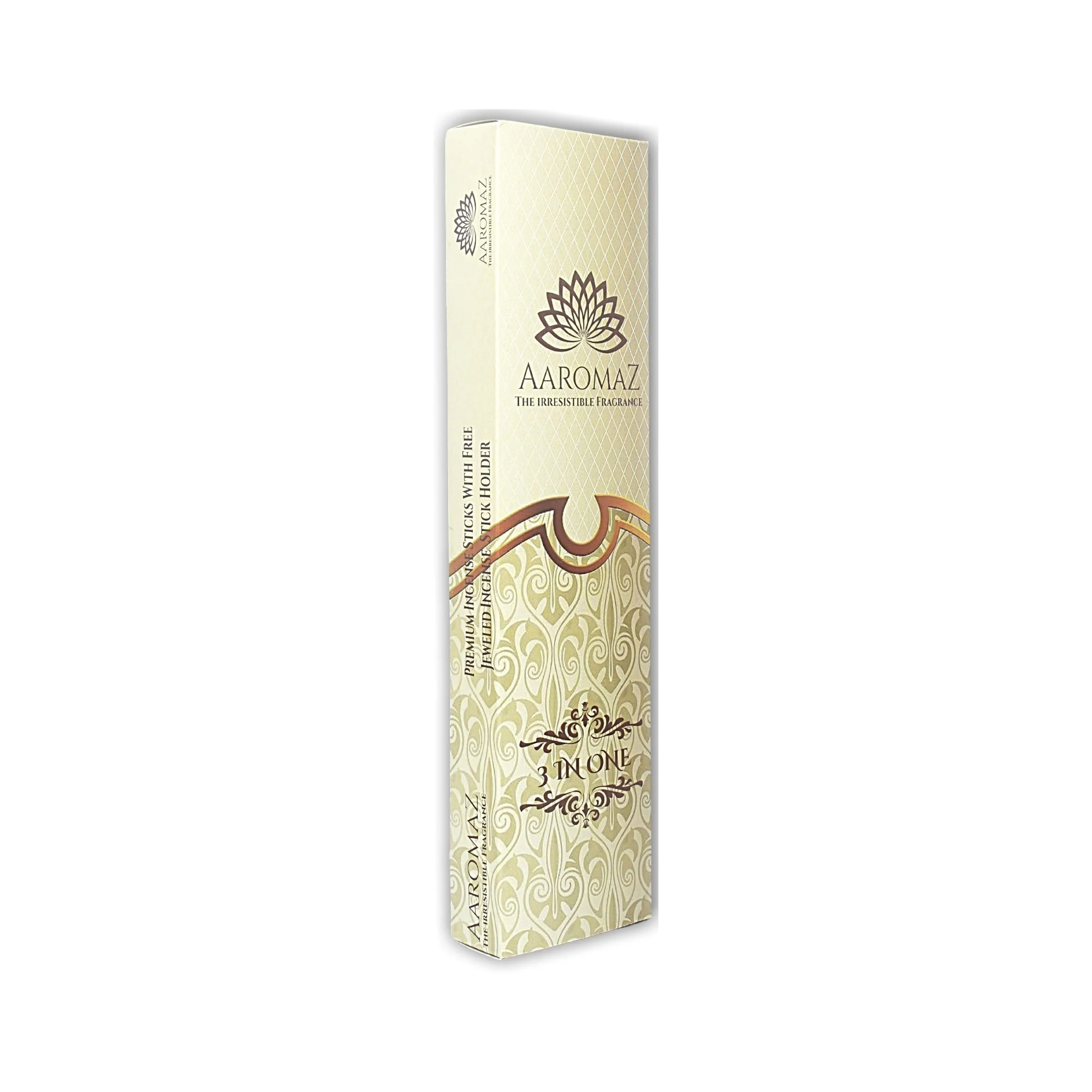 AaromaZ Premium 3 IN 1 Fragrance, Hand Dipped, Low Smoke, Free Jeweled Incense stick holder - Image 3