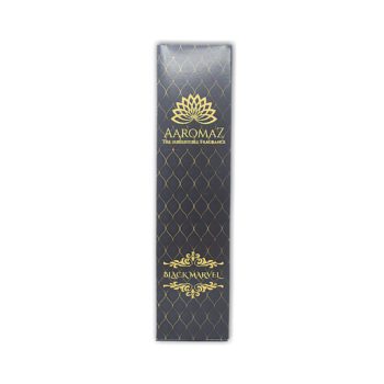 AaromaZ Premium Black Marvel Fashion Fragrance, Hand Dipped, Low Smoke, Free Jeweled Incense stick holder