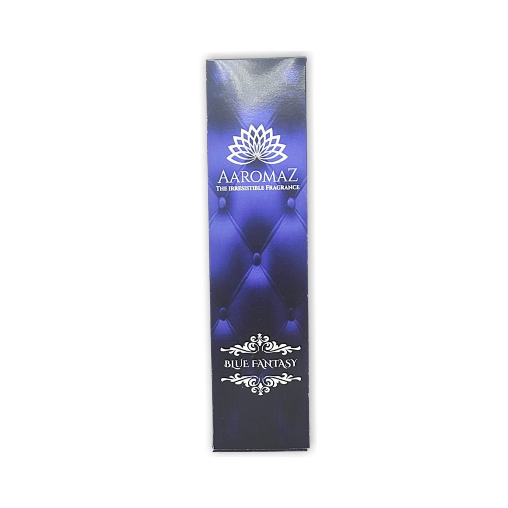 AaromaZ Premium Blue Fantasy Fashion Fragrance, Hand Dipped, Low Smoke, Free Jeweled Incense stick holder.