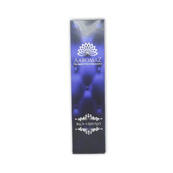 AaromaZ Premium Blue Fantasy Fashion Fragrance, Hand Dipped, Low Smoke, Free Jeweled Incense stick holder.