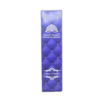 AaromaZ Premium Nagchampa Fragrance, Hand Dipped, Low Smoke, Free Jeweled Incense stick holder.