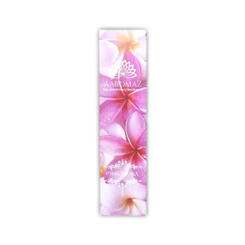 AaromaZ Premium Pink Flora Fragrance, Hand Dipped, Low Smoke, Free Jeweled Incense stick holder