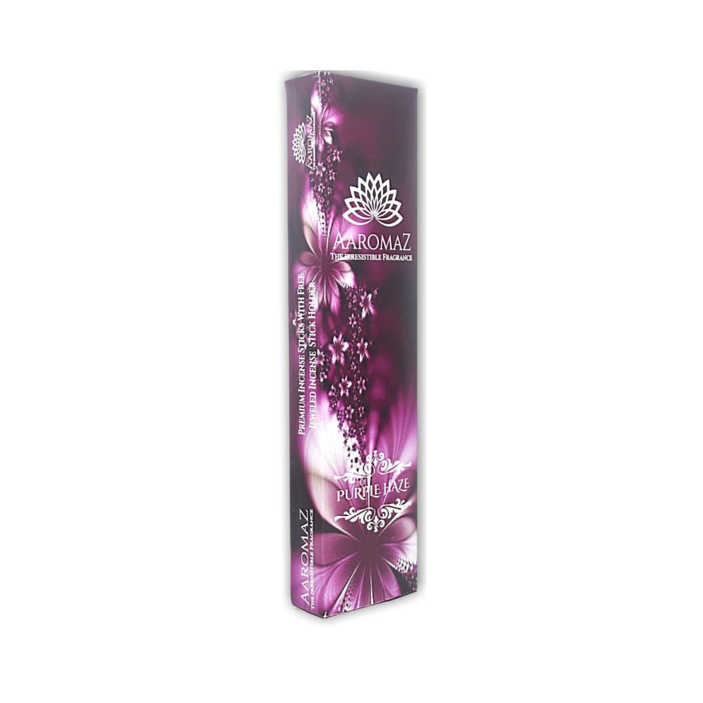 AaromaZ Purple Haze Premium Fashion Incense Low Smoke Hand Dipped Incense sticks - Image 3