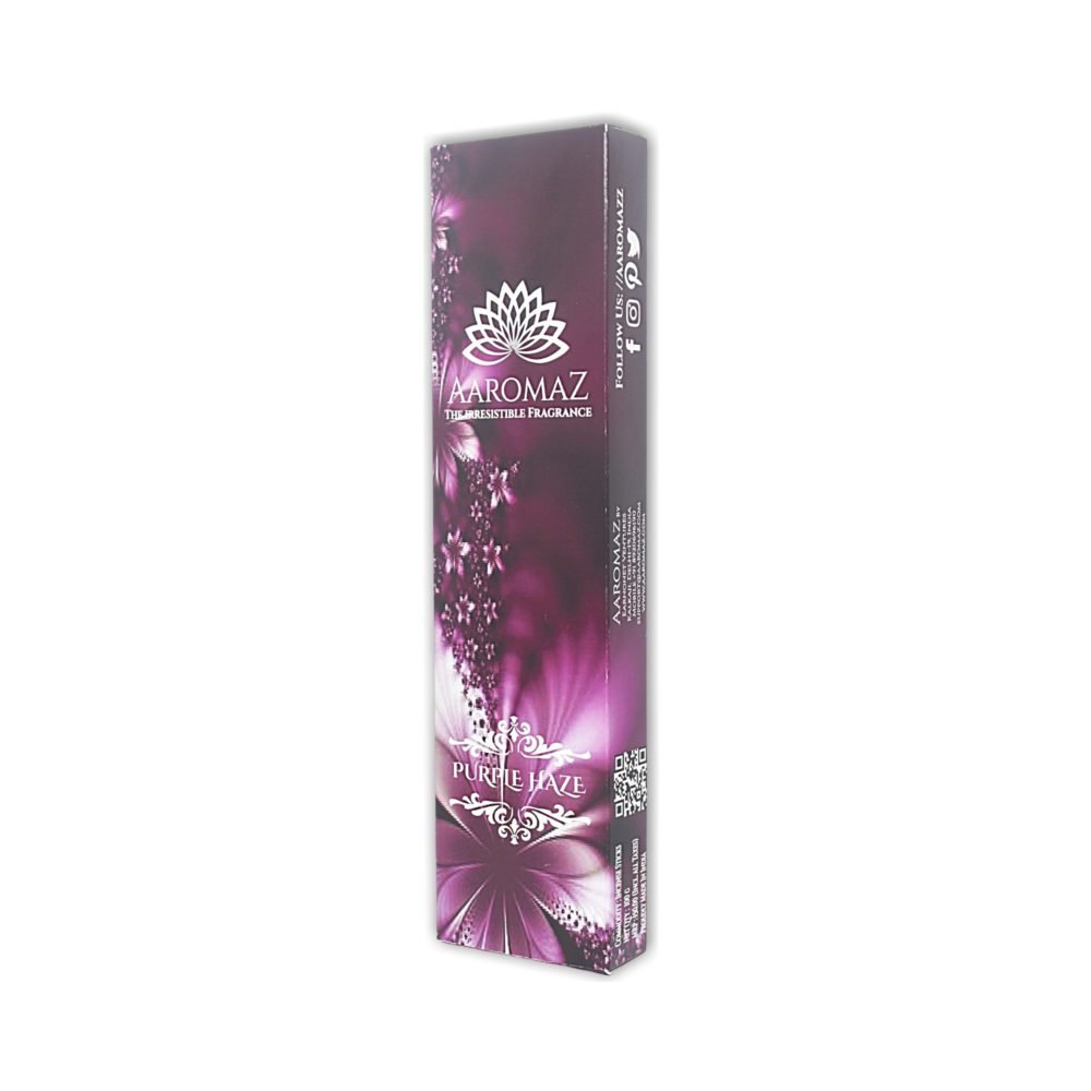 AaromaZ Purple Haze Premium Fashion Incense Low Smoke Hand Dipped Incense sticks - Image 4
