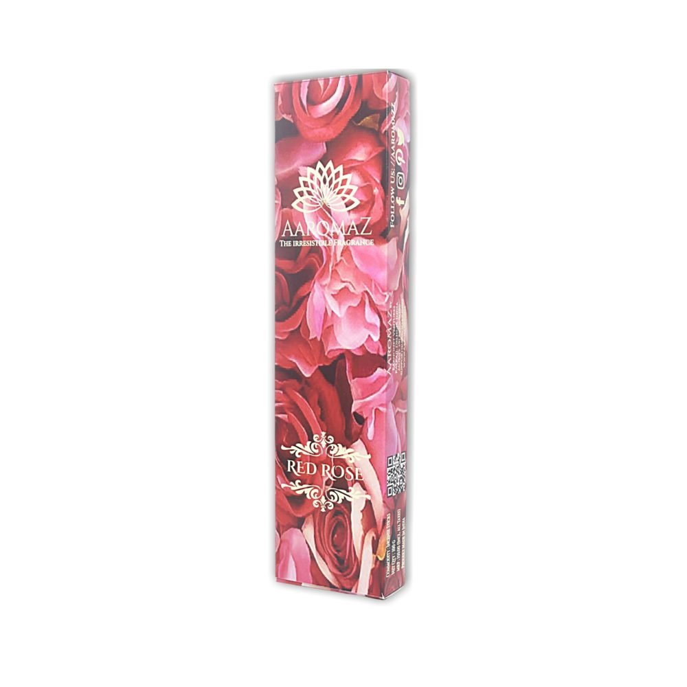 AaromaZ Premium Red Rose Fragrance, Hand Dipped, Low Smoke, Free Jeweled Incense stick holder. - Image 4