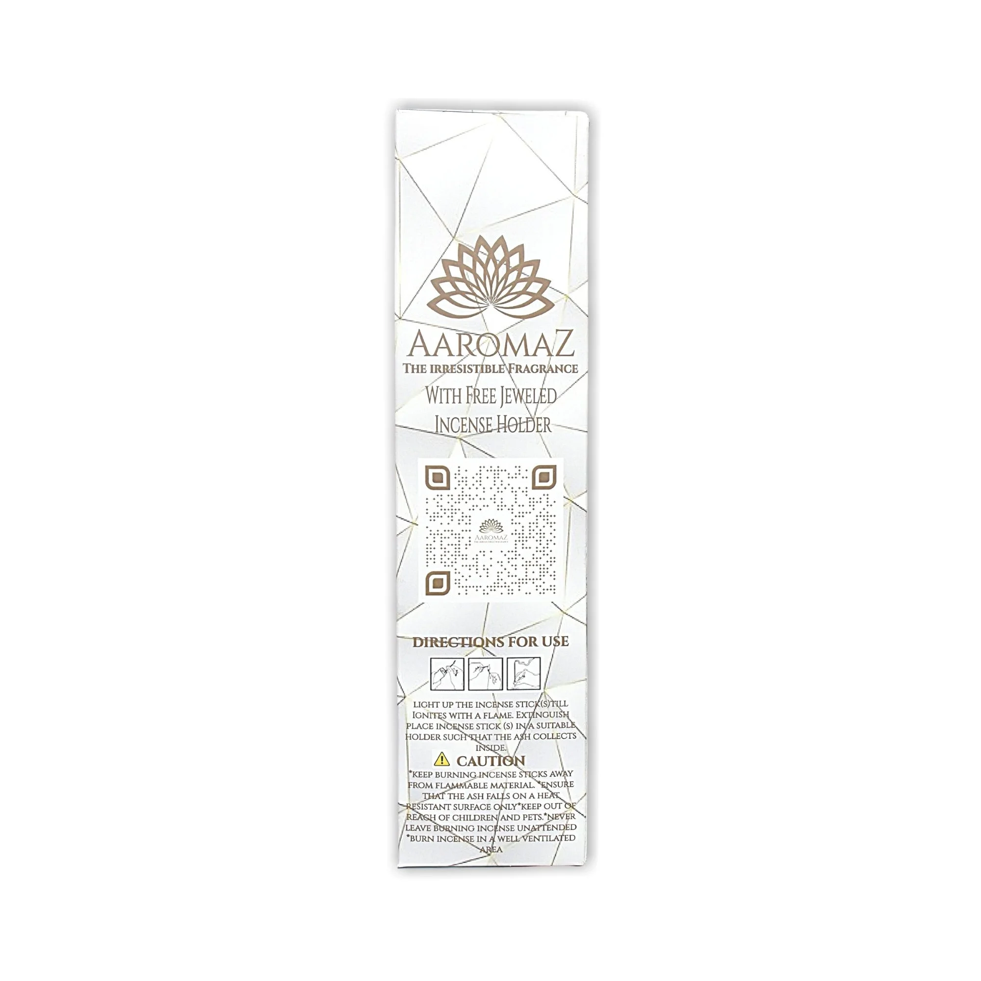 AaromaZ Premium Vanilla Incense Low Smoke Hand Dipped Incense Sticks with Free Jeweled Incense stick holder - Image 3