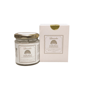 Scented Candle Burmese Wood Fragrance in Pure Soy Wax in Glass Jar Forever Series by AaromaZ