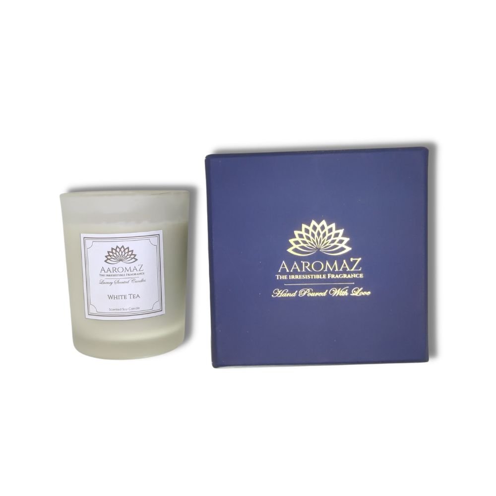 Z CANDLES White Tea, Amber Jar Candle 8 oz. amber8whitetea - The