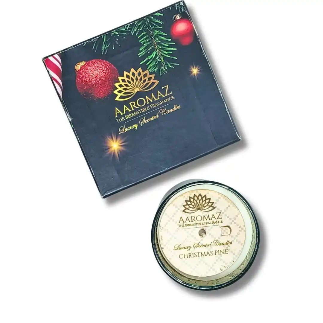 Christmas Pine Scented Candle – Fresh Evergreen Holiday Scent | AaromaZ|230g Christmas Pine Scented Candle Christmas Pine Scented Candle – Fresh Evergreen Holiday Scent | AaromaZ|230g AaromaZ Christmas Collection