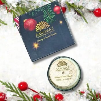 Christmas Pine Scented Candle – Fresh Evergreen Holiday Scent | AaromaZ|230g AaromaZ Christmas Collection