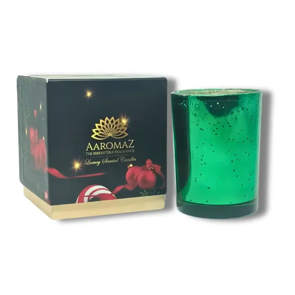 Cinnamon Vanilla Scented Candle – Sweet & Spiced Holiday Blend | AaromaZ|230G | AaromaZ Christmas Collection