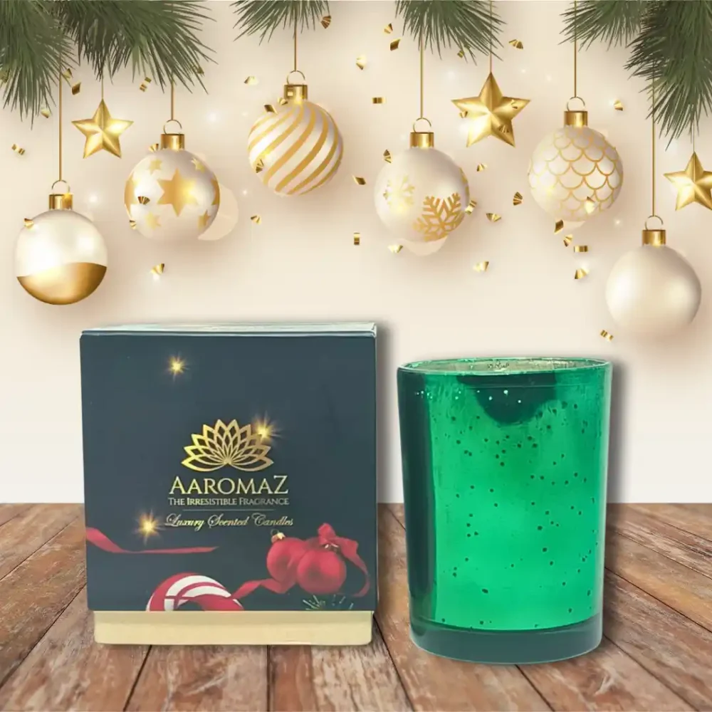 Cinnamon Vanilla Scented Candle – Sweet & Spiced Holiday Blend | AaromaZ|230G | AaromaZ Christmas Collection