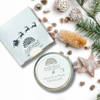 Fir Balsam Scented Candle – Forest Freshness for the Holidays | AaromaZ |150g
