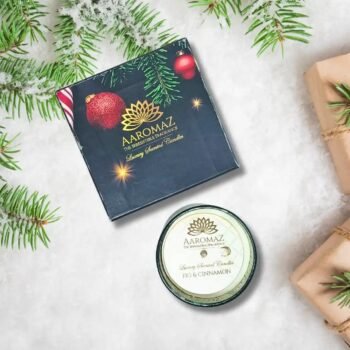 Fig Cinnamon Scented Candle – Unique Sweet & Spiced Blend | AaromaZ |230g AaromaZ Christmas Collection