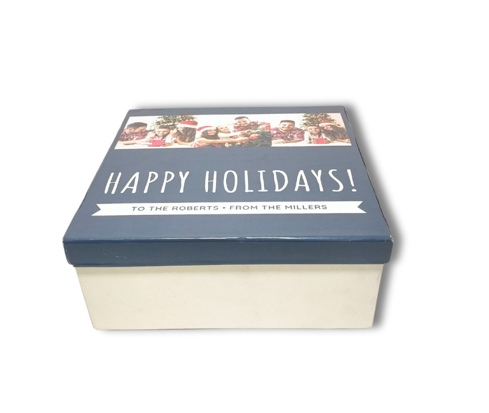 Personalized All-in-1 Christmas Gift Set Name Edition with 2 Scented Candles, Coaster Set, and Ornaments by AaromaZ
