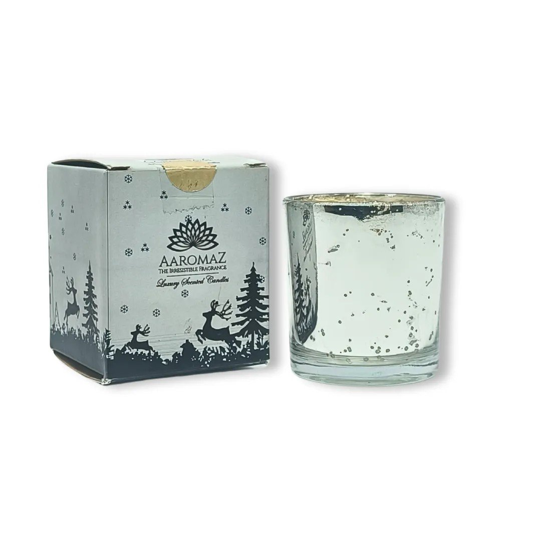 Christmas Pine Scented Candle – Fresh Evergreen Holiday Scent | AaromaZ |150g Silver Jar Christmas Pine Scented Candle Christmas Pine Scented Candle – Fresh Evergreen Holiday Scent | AaromaZ |150g Silver Jar