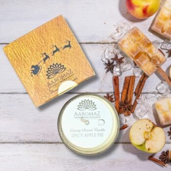 Spicy Apple Pie Scented Candle – Deliciously Festive Aroma | AaromaZ|150G